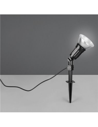 CACERES Spot LED d'extérieur à piquet, spot réglable incl. 1x E27, 15W 1500lm, 4000K IP44