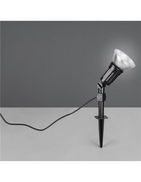 Estaca de chão LED para exterior CACERES, holofote ajustável incl. 1x E27, 15W 1500lm, 4000K IP44