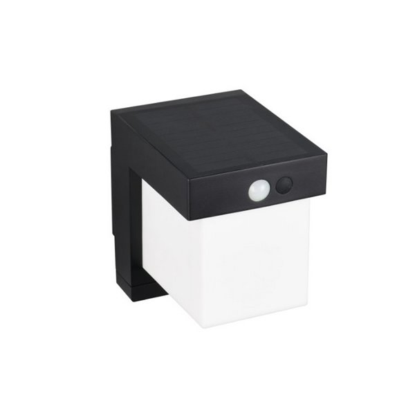 Applique murale solaire d'extérieur à LED COLOMBO, éclairage réglable, 5,5 W, 650 lm, 4 000 K, IP44, noir
