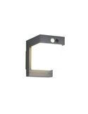 Aplique de pared LED exterior COLOMBO solar, luz ajustable  5,5W 650lm, 4000K IP44 Negro