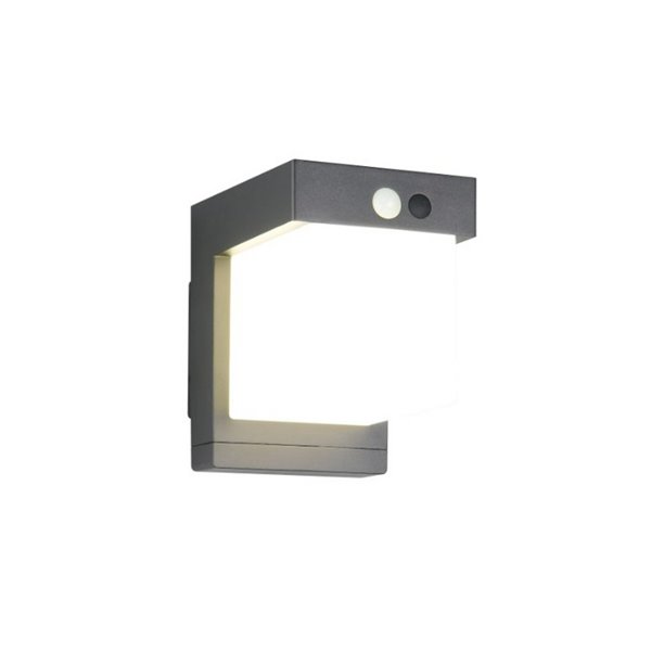 Aplique de pared LED exterior COLOMBO solar, luz ajustable  5,5W 650lm, 4000K IP44 Negro