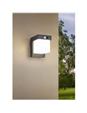 Aplique de pared LED exterior COLOMBO solar, luz ajustable  5,5W 650lm, 4000K IP44 Negro