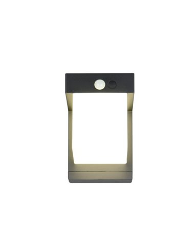 Aplique de pared LED exterior COLOMBO solar, luz ajustable  5,5W 650lm, 4000K IP44 Negro