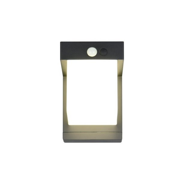Aplique de pared LED exterior COLOMBO solar, luz ajustable  5,5W 650lm, 4000K IP44 Negro