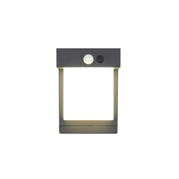 Aplique de pared LED exterior COLOMBO solar, luz ajustable  5,5W 650lm, 4000K IP44 Negro