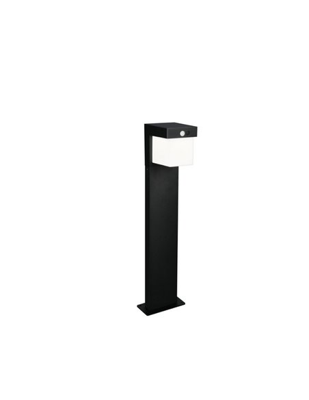 Baliza LED solar COLOMBO 50cm alto con sensor de movimiento y crepuscular  5,5W 1x 650lm, 4000K IP44