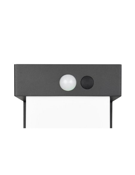 Balise solaire LED COLOMBO 50 cm de haut avec détecteur de mouvement et de crépuscule 5,5 W 1 x 650 lm, 4 000 K IP44