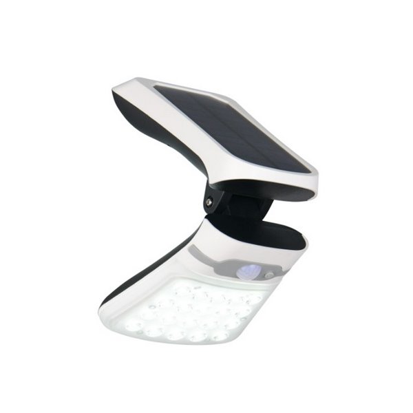 Aplique solar LED DIADEMA orientable, con sensor de movimiento e interruptor 3,5W 1x 300lm, 4000K