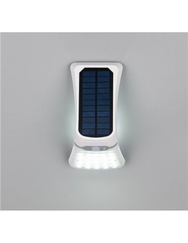 Aplique solar LED DIADEMA orientable, con sensor de movimiento e interruptor 3,5W 1x 300lm, 4000K