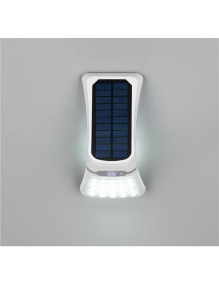Aplique solar LED DIADEMA orientable, con sensor de movimiento e interruptor 3,5W 1x 300lm, 4000K