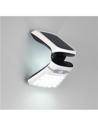 Applique solaire LED, orientable, avec détecteur de mouvement et interrupteur, 3,5 W, 1 x 300 lm, 4 000 K