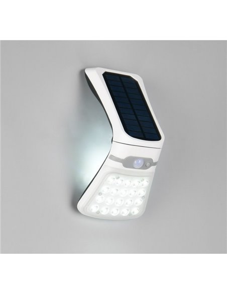 Aplique solar LED DIADEMA orientable, con sensor de movimiento e interruptor 3,5W 1x 300lm, 4000K
