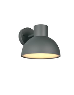 Aplique de pared exterior moderno ELBE aluminio gris bombilla excl. 1x E27 max. 10W IP44 Antracita