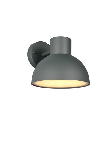 Aplique de pared exterior moderno ELBE aluminio gris bombilla excl. 1x E27 max. 10W IP44 Antracita