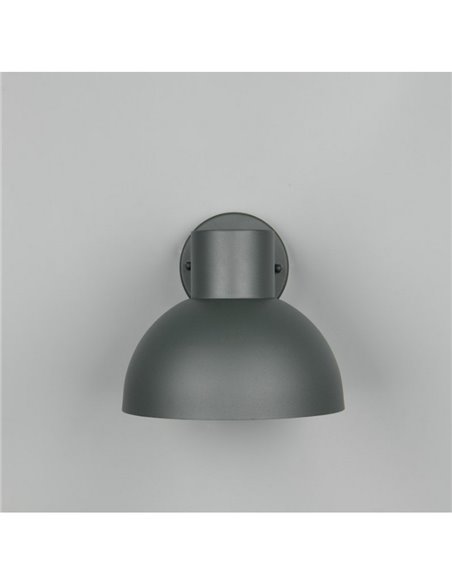 Aplique de pared exterior moderno ELBE aluminio gris bombilla excl. 1x E27 max. 10W IP44 Antracita