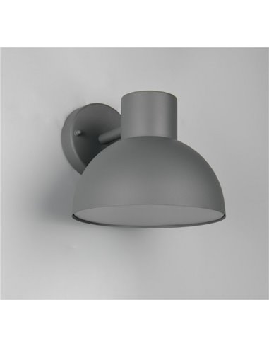 Applique murale d'extérieur moderne ELBE gris aluminium excl. ampoule 1x E27 max. 10W IP44 Anthracite