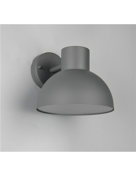 Aplique de pared exterior moderno ELBE aluminio gris bombilla excl. 1x E27 max. 10W IP44 Antracita