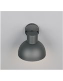Aplique de pared exterior moderno ELBE aluminio gris bombilla excl. 1x E27 max. 10W IP44 Antracita