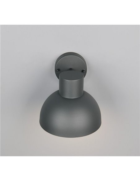 Aplique de pared exterior moderno ELBE aluminio gris bombilla excl. 1x E27 max. 10W IP44 Antracita