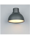 Aplique de pared exterior moderno ELBE aluminio gris bombilla excl. 1x E27 max. 10W IP44 Antracita