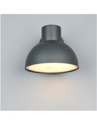 Aplique de pared exterior moderno ELBE aluminio gris bombilla excl. 1x E27 max. 10W IP44 Antracita