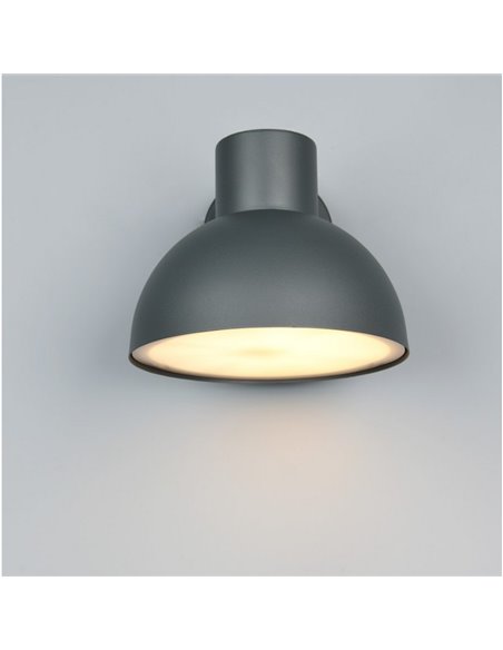 Luminária de parede externa moderna ELBE cinza alumínio excl. lâmpada 1x E27 máx. 10W IP44 Antracite