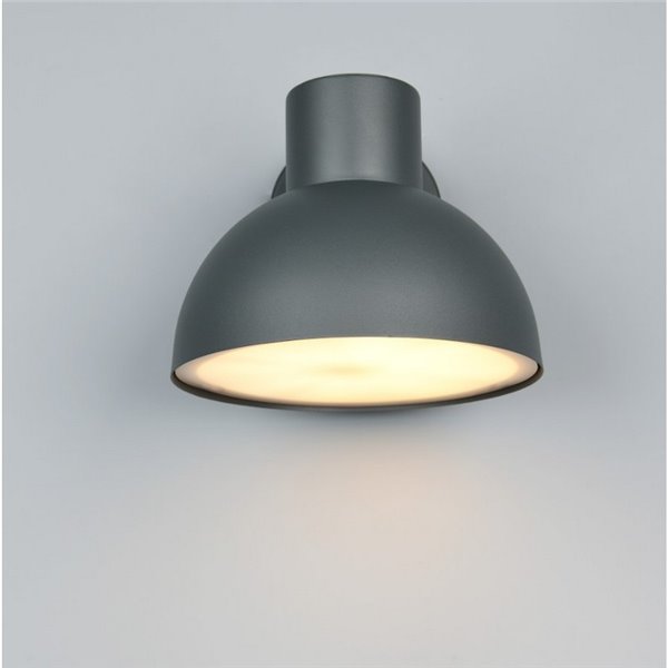 Aplique de pared exterior moderno ELBE aluminio gris bombilla excl. 1x E27 max. 10W IP44 Antracita