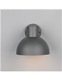 Aplique de pared exterior moderno ELBE aluminio gris bombilla excl. 1x E27 max. 10W IP44 Antracita
