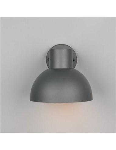 Aplique de pared exterior moderno ELBE aluminio gris bombilla excl. 1x E27 max. 10W IP44 Antracita