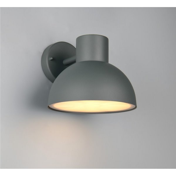 Aplique de pared exterior moderno ELBE aluminio gris bombilla excl. 1x E27 max. 10W IP44 Antracita