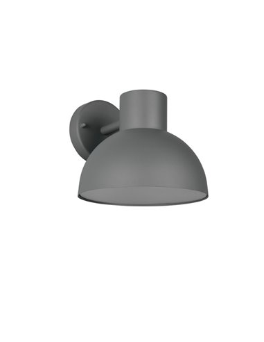 Aplique de pared exterior moderno ELBE aluminio gris bombilla excl. 1x E27 max. 10W IP44 Antracita