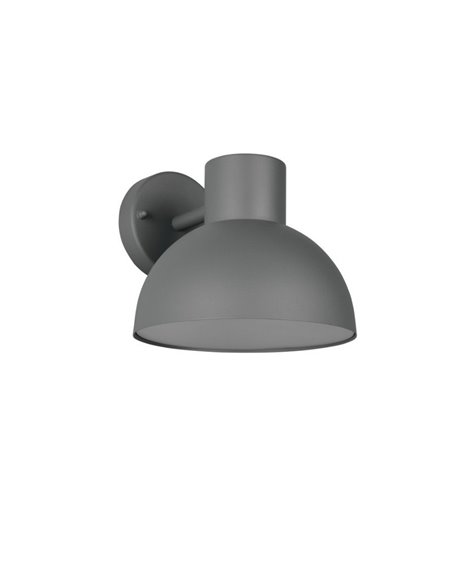 Aplique de pared exterior moderno ELBE aluminio gris bombilla excl. 1x E27 max. 10W IP44 Antracita