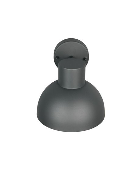 Aplique de pared exterior moderno ELBE aluminio gris bombilla excl. 1x E27 max. 10W IP44 Antracita