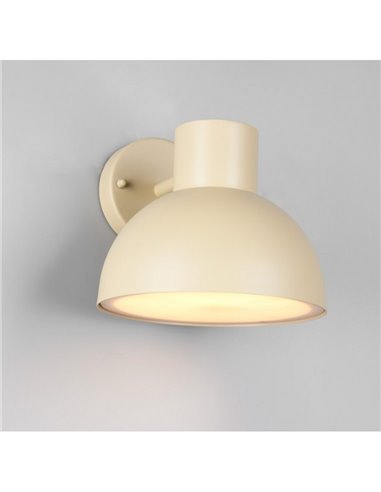 Luminária de parede externa ELBE Ø20cm lâmpada de alumínio fundido excl. 1x E27 máx. 10W IP44 Areia