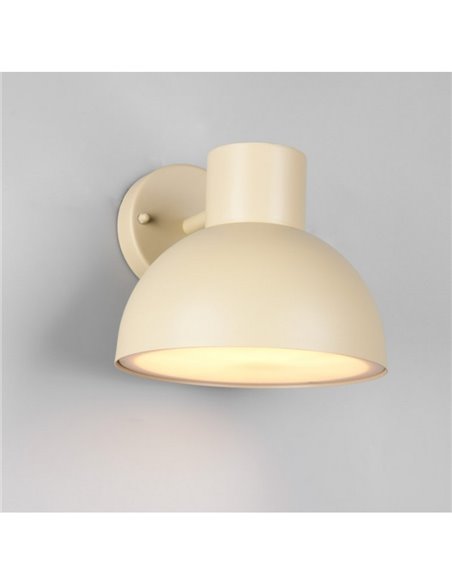 Aplique exterior ELBE para pared Ø20cm aluminio fundido bombilla excl. 1x E27 max. 10W IP44 Arena