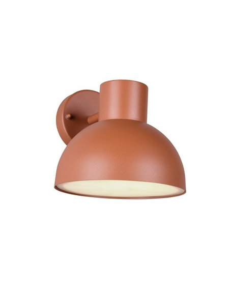 Luminária de parede externa ELBE, alumínio fundido, excl. bulbo. 1x E27 máx. 10W IP44 Laranja