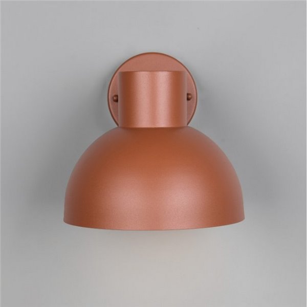 Luminária de parede externa ELBE, alumínio fundido, excl. bulbo. 1x E27 máx. 10W IP44 Laranja