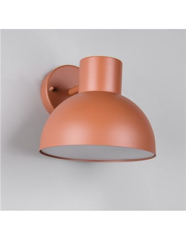 Aplique para exterior ELBE aluminio fundido bombilla excl. 1x E27 max. 10W IP44 Naranja