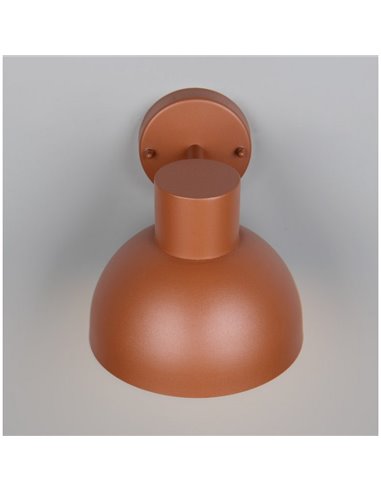 Luminária de parede externa ELBE, alumínio fundido, excl. bulbo. 1x E27 máx. 10W IP44 Laranja