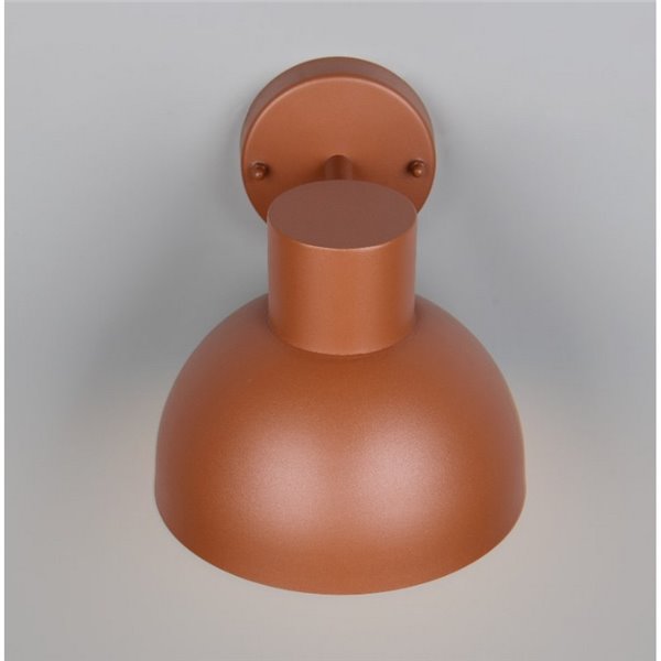 Luminária de parede externa ELBE, alumínio fundido, excl. bulbo. 1x E27 máx. 10W IP44 Laranja