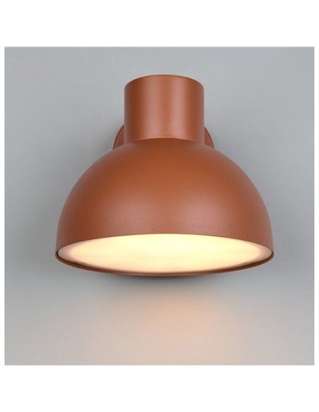 Luminária de parede externa ELBE, alumínio fundido, excl. bulbo. 1x E27 máx. 10W IP44 Laranja