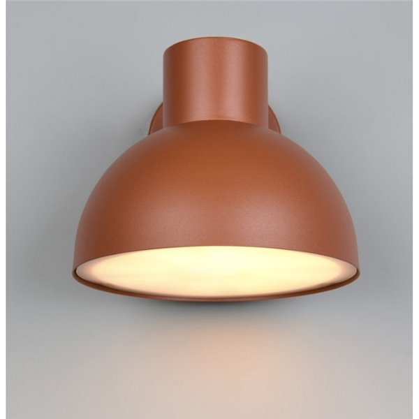 Luminária de parede externa ELBE, alumínio fundido, excl. bulbo. 1x E27 máx. 10W IP44 Laranja