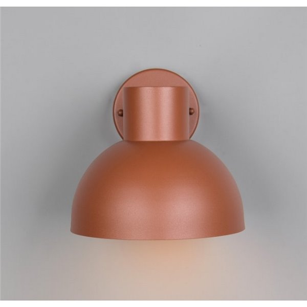 Luminária de parede externa ELBE, alumínio fundido, excl. bulbo. 1x E27 máx. 10W IP44 Laranja