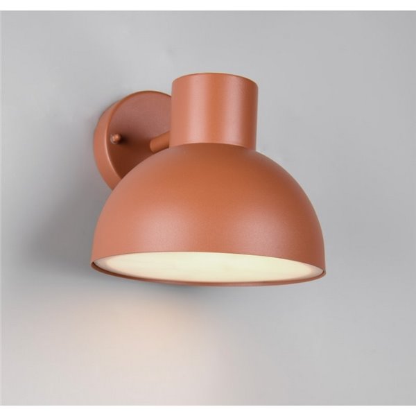 Luminária de parede externa ELBE, alumínio fundido, excl. bulbo. 1x E27 máx. 10W IP44 Laranja