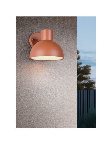 Aplique para exterior ELBE aluminio fundido bombilla excl. 1x E27 max. 10W IP44 Naranja