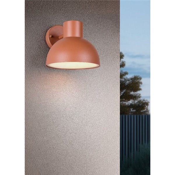Aplique para exterior ELBE aluminio fundido bombilla excl. 1x E27 max. 10W IP44 Naranja