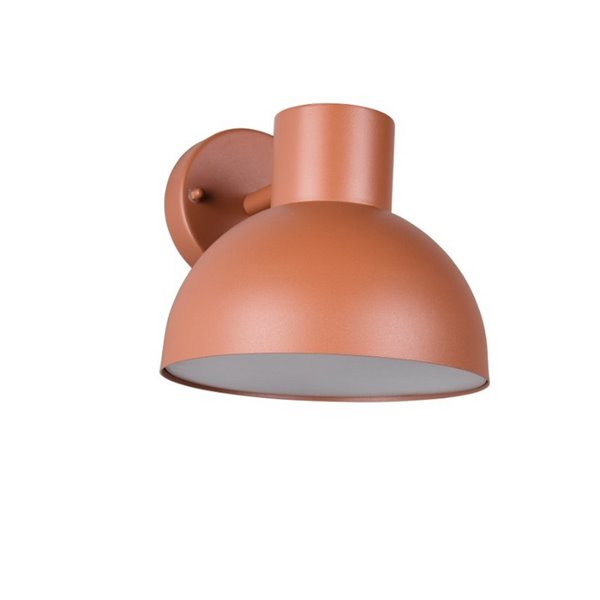 Luminária de parede externa ELBE, alumínio fundido, excl. bulbo. 1x E27 máx. 10W IP44 Laranja