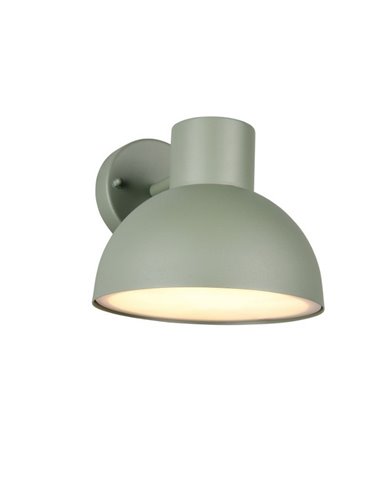 Luminária de parede externa ELBE, alumínio, excl. bulbo. 1x E27 máx. 10W IP44 Verde Menta