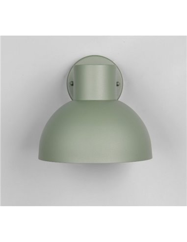 Aplique para exterior ELBE aluminio bombilla excl. 1x E27 max. 10W IP44 Verde Menta