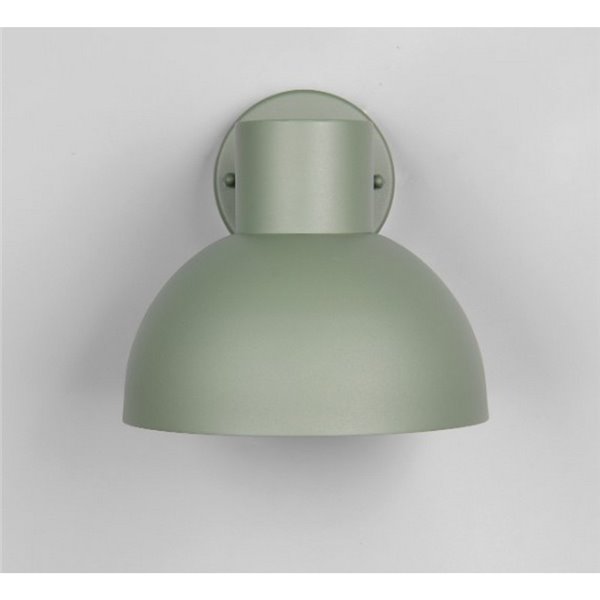 Luminária de parede externa ELBE, alumínio, excl. bulbo. 1x E27 máx. 10W IP44 Verde Menta